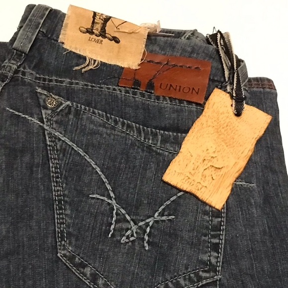 NEW $165 UNION * LOVER Jeans 25 x 35" X-LONG Inseam Low Rise Bootcut 💯AUTHENTIC - Picture 13 of 14